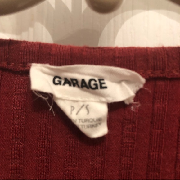 Rusty Red Short Button Tee - Picture 3 of 3